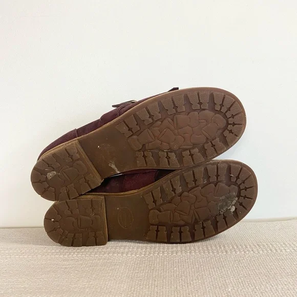 KORK EASE Bailey Leather Loafers in Cranberry Womens size 10